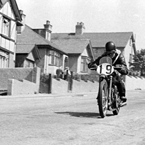 Maurice Cann (Guzzi) 1950 Junior TT