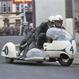 Max Deubel & Emil Horner (BMW) 1966 Sidecar TT