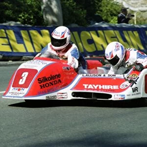 Mick Boddice & Dave Wells (Honda) 1991 Sidecar TT