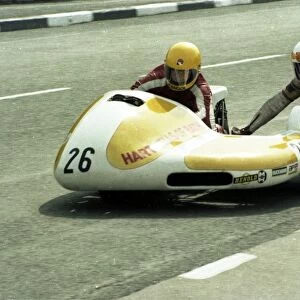 Mick Burcombe & Derek Rumble jnr (Rumble Yamaha) 1980 Sidecar TT