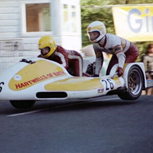 Mick Burcombe & Derek Rumble jnr (Rumble Yamaha) 1980 Sidecar TT