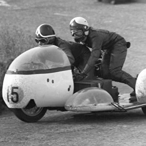 Mick Horspole & E McPherson (Bingham Triumph) 1970 750 Sidecar TT