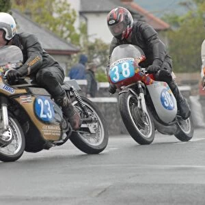 Mick Moreton (Seeley 7R) and Harold Bromiley (Bultaco) 2007 Pre TT Classic