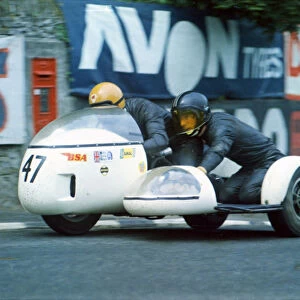 Mick Whitton & Nick Haslam (BSA) 1971 500 Sidecar TT