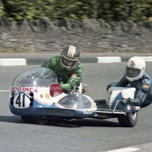 Mick Wortley & Nick Walker (Mick Boddice Kawasaki) 1979 Sidecar TT
