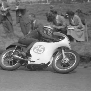 Mike Hailwood (AJS) at the 1959 Ulster Grand Prix