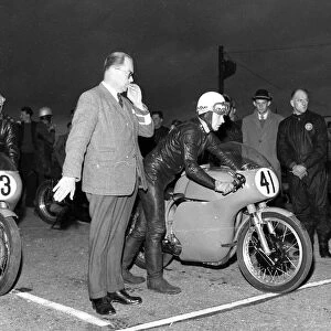 Mike Kelly (Norton) 1962 Senior Manx Grand Prix practice