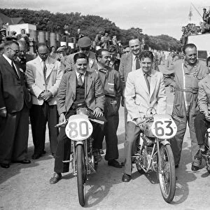 The Mondial team, 1952 Ultra Lightweight TT