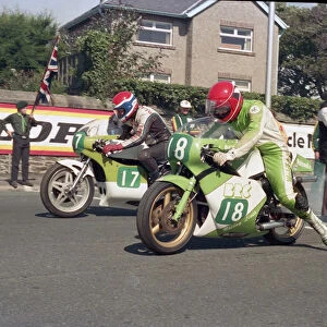 Neil Blackburn (Yamaha) & Nigel Griffiths (Armstrong) 1987 Lightweight Manx Grand Prix