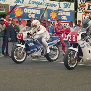 Neil Tuxworth (Yamaha) and Martin Birkinshaw (Yamaha) 1988 Production A TT