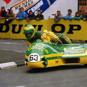 Norman Panton & Simon Answell (Mallington-Denny Suzuki) 1988 Sidecar TT