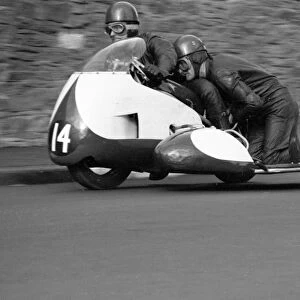 Owen Greenwood & Terry Fairbrother (Triumph) 1961 Sidecar TT