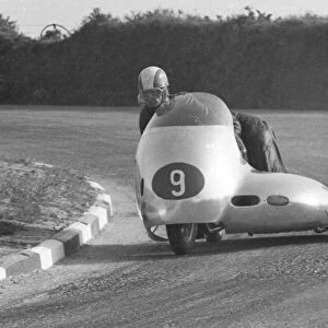 Pat Millard & H G Winter (Norton) 1957 Sidecar TT