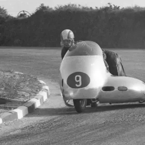 Pat Millard & H G Winter (Norton) 1957 Sidecar TT