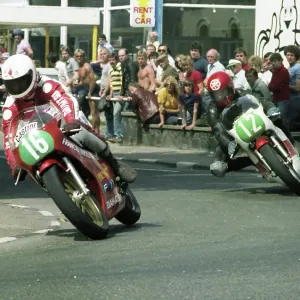 Paul Cranston (Yamaha) and Richard Swallow (Yamaha) at Ramsey Paul Cranston (Yamaha) and Richard Swallow (Yamaha) at Ramsey
