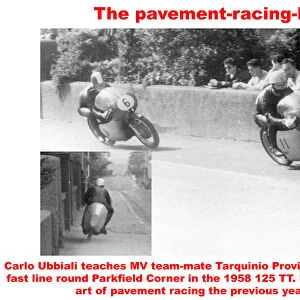 The pavement-racing-line