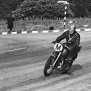 Peter Crebbin (Triumph Travelling marshal) 1956 TT