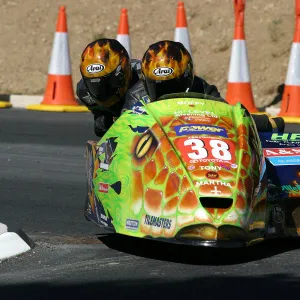 Peter Farrelly & Jason Miller (MR Equipe Suzuki) 2008 Sidecar TT