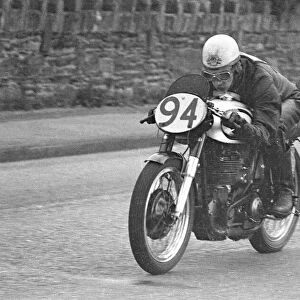 Peter Middleton (Norton) 1957 Senior Manx Grand Prix