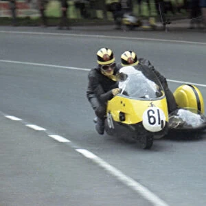 Peter Scales & J L Ferguson (Triumph) 1966 Sidecar TT