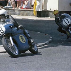 Peter Williams (Arter Matchless) and Derek Woodman (Seeley) 1968 Senior TT