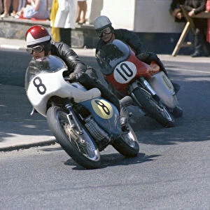 Petrcy Tait (Triumph) and Malcolm Uphill (Manning Norton) 1968 Senior TT