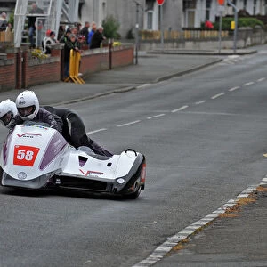 Phil Biggadyke & Hayley Jane Capewell (Ireson Honda) 2014 Sidecar TT