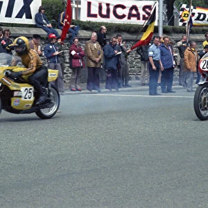 Phil Carpenter (Yamaha) & Helmut Dahne (BMW) 1974 Formula 750 TT