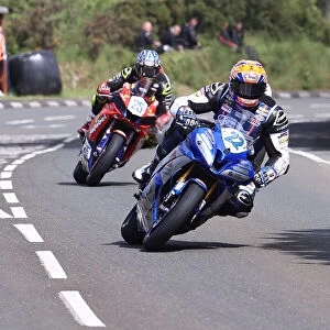 Philip Crowe (Yamaha) and Rob Hodson (Yamaha) 2022 Supersport TT