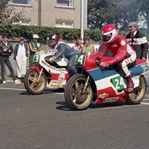 Ray Haynes (Yamaha) & Dave Moffitt (Yamaha) 1987 Lightweight Manx Grand Prix