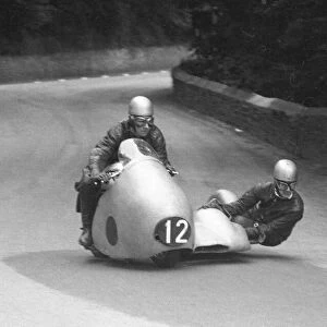 Reg Cheney & J Gibbins (Norton) 1960 Sidecar TT
