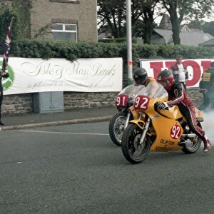Robert Stephens (Rotax) and Gary Neville (Yamaha) 1985 Newcomers Manx Grand Prix