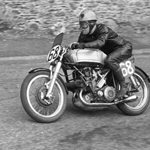 Rod Coleman (AJS) 1952 Junior TT