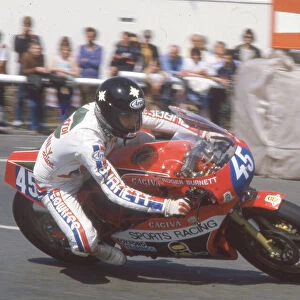 Roger Burnett (Ducati Cagiva) 1984 Formula Two TT