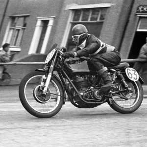 Ron Butler (AJS) 1954 Junior Manx Grand Prix