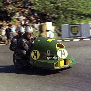 Ron Glover and John Pennington (Norton) 1968 Sidecar 750 TT