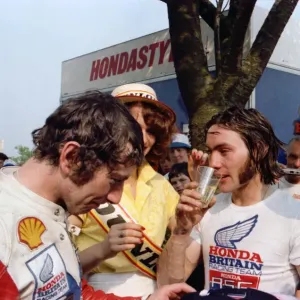 Ron Haslam and Joey Dunlop 1982 Formula One TT Ron Haslam and Joey Dunlop 1982 Formula One TT