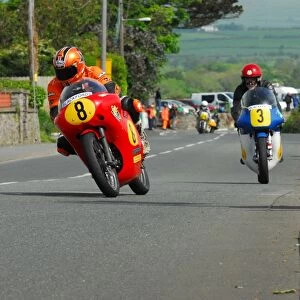 Roy Richardson (Aermacchi) & Bill Swallow (Craven Manx Norton) 2014 Pre TT Classic