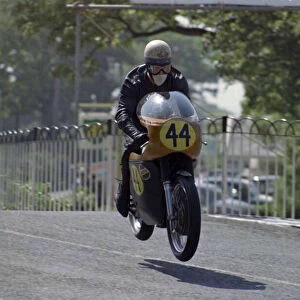 Stan Woods (Norton) on Ballaugh Bridge 1970 Senior TT