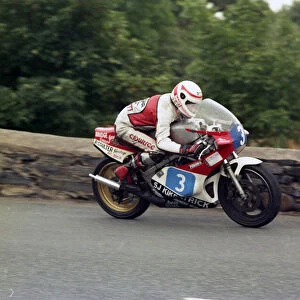 Stephen Hazlett (Yamaha) 1987 Junior Manx Grand Prix