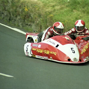 Steve Abbott / Shaun Smith at Bedstead Corner 1984 Sidecar TT