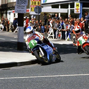 Steve Cull (Honda) & Brian Reid (Kimoco) 1986 Junior TT