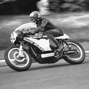 Bill Swallow (Velocette) at Creg ny Baa Bill Swallow (Velocette) at Creg ny Baa