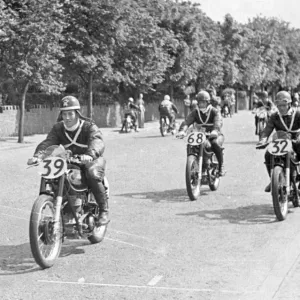 Syd Jensen (AJS) 1949 Junior TT