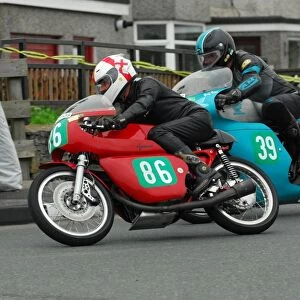Ted Fenwick (Ducati) & Geoff Bates (Bates Honda) 2014 Pre TT Classic
