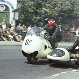 Terry Layton & Fred Chambers (BSA) 1967 Sidecar TT