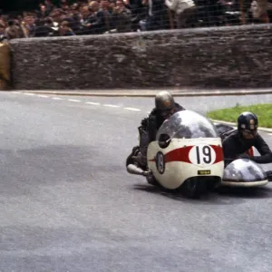 Terry Vinicombe & John Flaxman (BSA) 1965 Sidecar TT