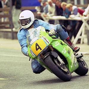 Tim Leech (Maxton Kawasaki) 1993 Senior Manx Grand Prix