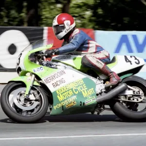 Tony Rutter Ducati Print at Braddan Bridge Tony Rutter Ducati Print at Braddan Bridge