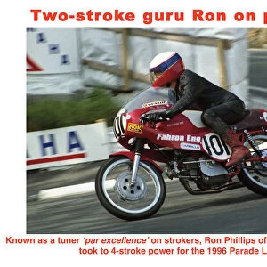 Two-stroke guru Ron on parade